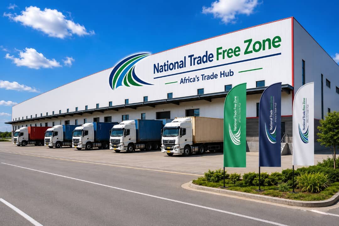 National Trade Free Zone — main warehouse frontage and customer reception, Geda Special Economic Zone, Mojo
